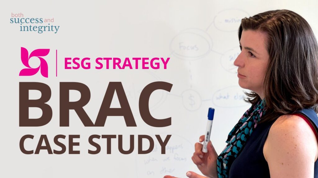 ESG Strategy (Part 2): How To Avoid ESG Being An Expensive Distraction In Your Business | BRAC Case Study